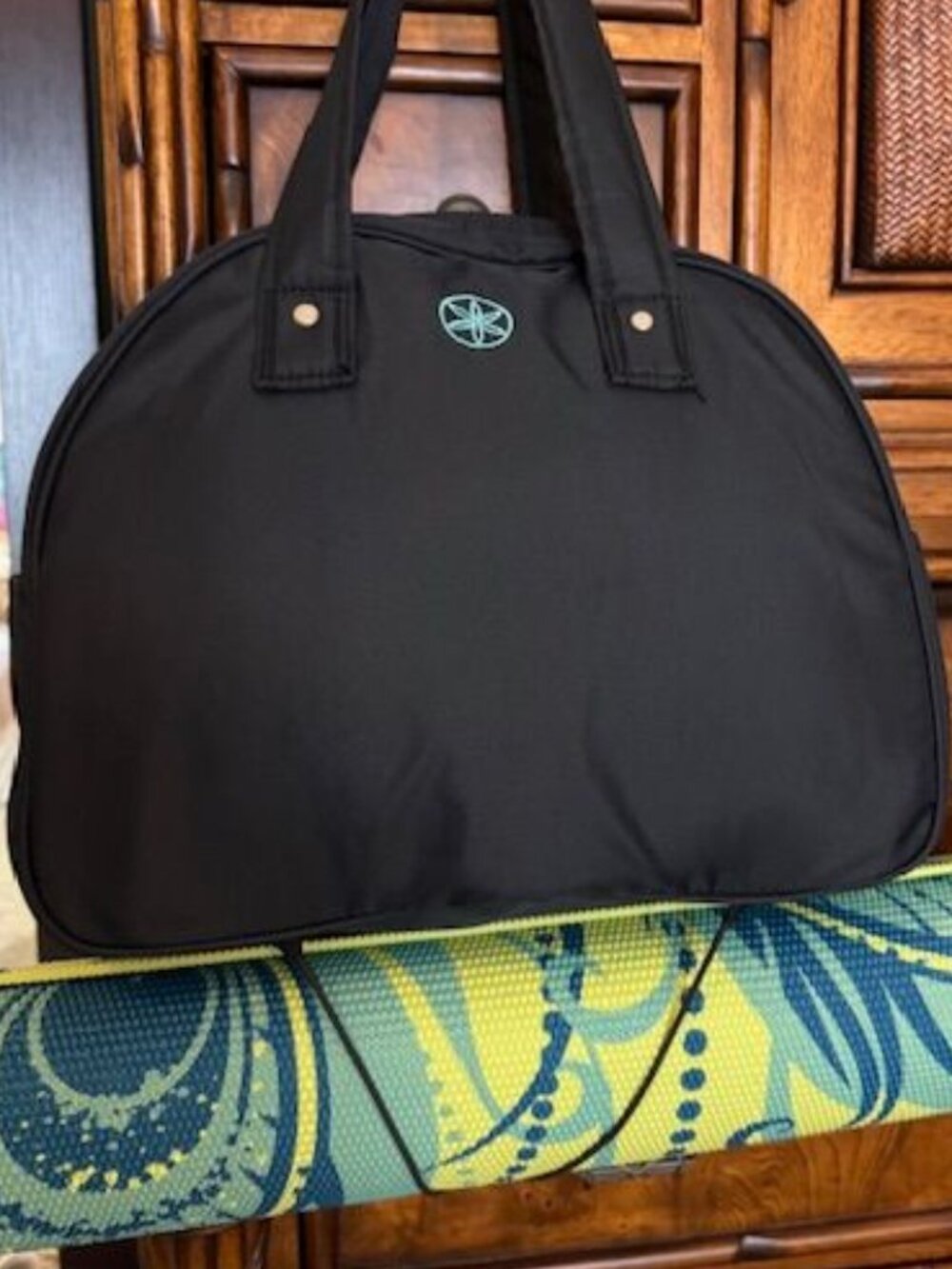 5pc Yoga Set Anti-Burst Ball Air Pump + GAIAM Yoga Block + GAIAM Yoga Mat + Tote - Picture 4 of 16